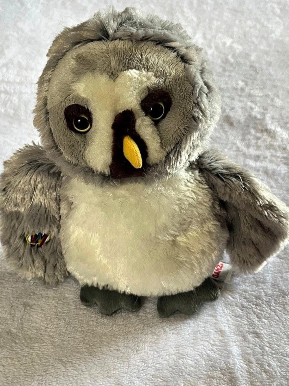 GANZ Chickweega Gray & Cream Plush Owl